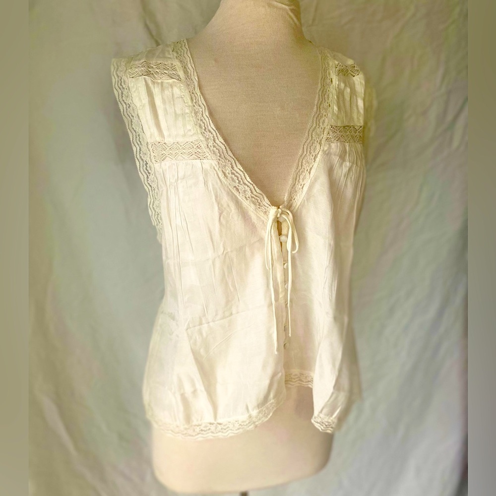 Free People silky lacy camisole top